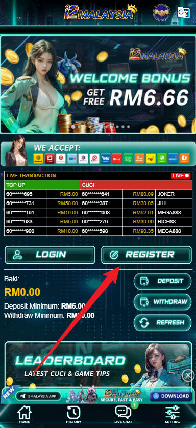 Free Credit New - Free Credit No Deposit - i2Malaysia - RM30 - Step 1 - Register An Account - Part 1
