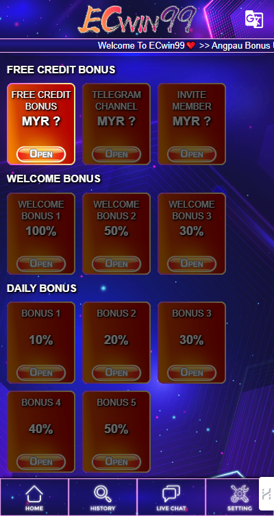 Ecwin99 - Promotion - MyGame1