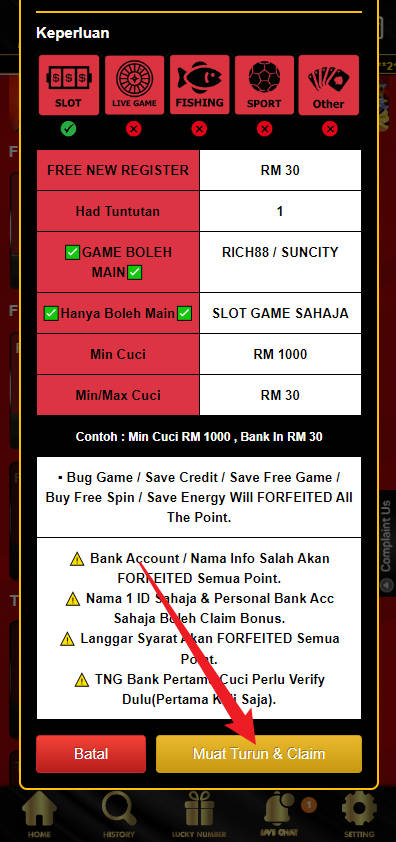 Free Credit New - Free Credit Slot - GDSlot888 - RM6 - Step 3 - Claim Bonus - Part 2