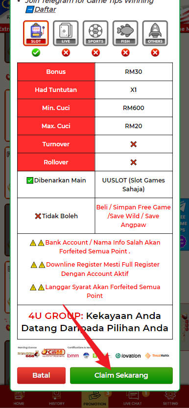 Free Credit New - Free Credit No Deposit - Cili88 - RM30 - Step 3 - Claim Bonus - Part 2