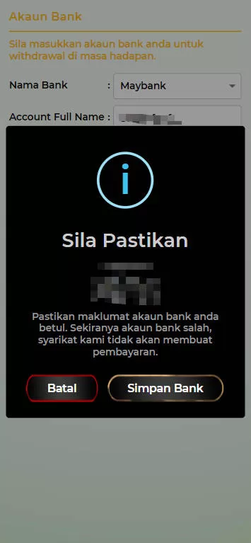 Free Credit New - Free Credit 365 - Biru44 - RM3 - Step 2 - Add A Bank Account - Part 2