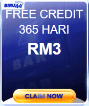 Free Credit New - Free Credit 365 - Biru44 - RM3