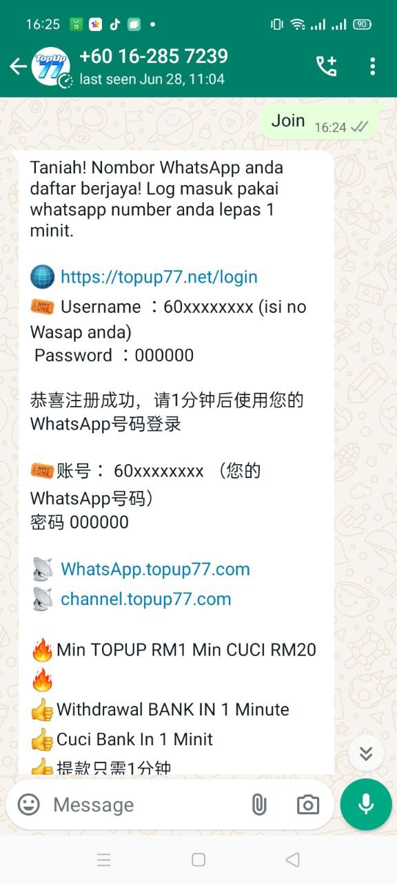 Free Credit New - Free Credit No Deposit - Topup77 - RM100 - Step 1 - Register An Account - Part 3