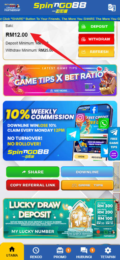 Step 4 - Register at Spin'nGo Casino - Free Credit 365 - Part 1