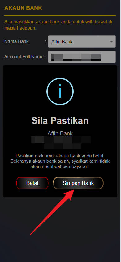 Free Credit New - Free Credit No Deposit - SBK21 - RM21 - Step 2 - Add A Bank Account - Part 2